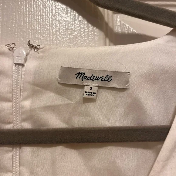 Madewell White Eyelet Dress, Size 2 - Picture 4 of 7